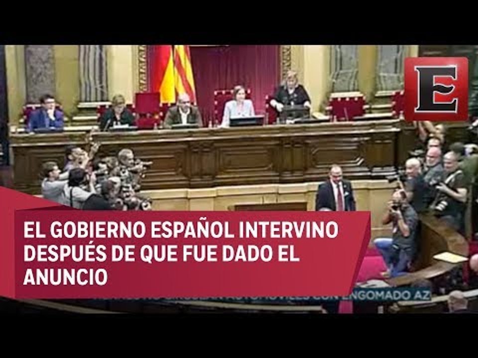 Parlamento de Cataluña aprueba resolución de independencia