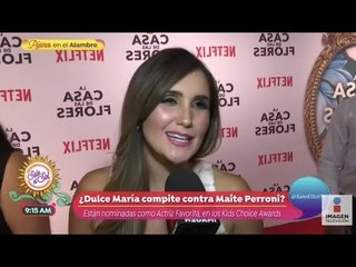 ¡Dulce María compite contra Maite Perroni en los Kid's Choice Awards! | Sale el Sol