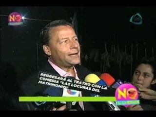 Alfredo Adame participará en la obra de teatro "Las locuras del matrimonio"