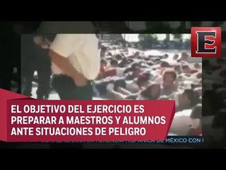 Realizan simulacro de balacera en primaria de Baja California