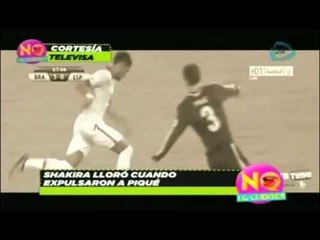 Shakira derrama lagrimas tras la derrota de Gerard Pique.