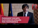 Jóvenes protestan y llaman 'traidor' al líder catalán Carles Puigdemont