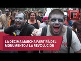 Zombies invaden las calles del Centro Histórico de la CDMX