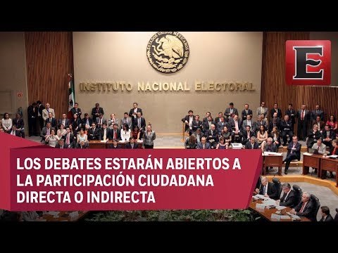 INE aprueba la realización de tres debates presidenciales