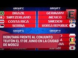 México integra el Grupo F del Mundial 2018 junto a Alemania