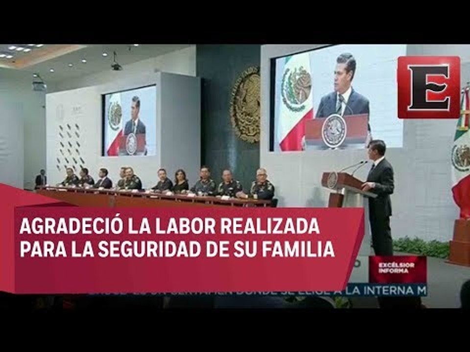 EPN entrega reconocimientos por ascenso al Estado Mayor Presidencial