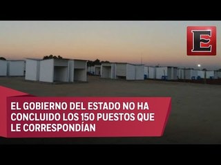 Incompleto el nuevo mercado de pirotecnia en Tultepec, Edomex