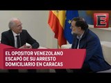 Antonio Ledezma se reúne con Rajoy tras fugarse de Venezuela