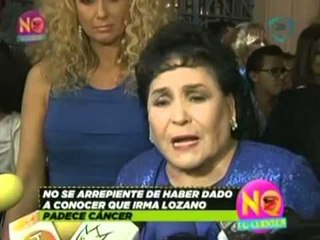 Carmen Salinas no se arrepiente de haber dado a conocer que Irma Lozano padece cáncer