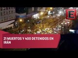 Más de 20 muertos por manifestaciones en Irán