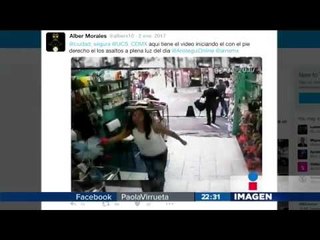 Graban asalto en la CDMX a plena luz del día