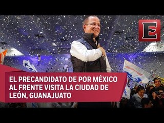 Ricardo Anaya defiende en Guanajuato su propuesta de ingreso universal
