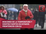 Bajas temperaturas en varios estados de México por nuevo frente frío