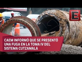 Once municipios del Edomex sin abasto de agua por ruptura en el Cutzamala