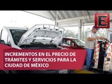 Llegará 2018 con aumentos en precios de trámites para autos