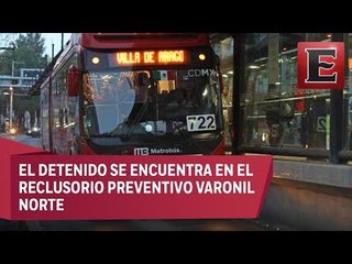 Detienen a presunto asaltante de pasajeros en Línea 6 del Metrobús