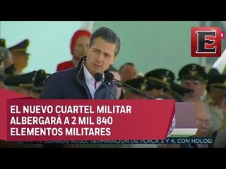Peña Nieto inaugura instalaciones militares en Coahuila