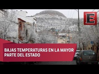 Cae aguanieve nieve en varios municipios de Zacatecas