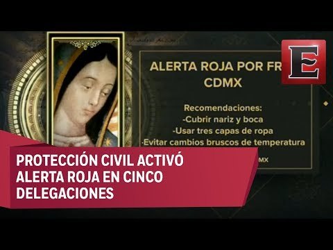 Emiten alerta para peregrinos por bajas temperaturas