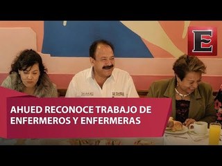 Descargar video: Armando Ahued se reúne con enfermeros y enfermeras en su día