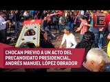 Simpatizantes del PRD y Morena se lían a golpes en Coyoacán