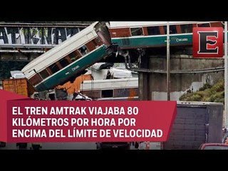 El tren que descarriló en EU superaba la velocidad permitida