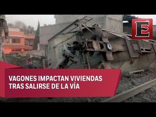 Descarrilamiento de tren en Ecatepec deja cinco muertos