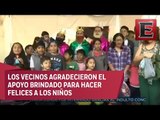 Niños del Multifamiliar de Tlalpan reciben a los Reyes Magos