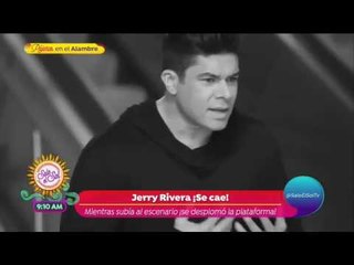 ¡Así es como Jerry Rivera cayó del escenario! | Sale el Sol