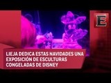 Universo Disney es esculpido en 660 toneladas de hielo en Belgica