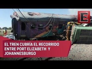 LO ÚLTIMO: Accidente de tren en Sudáfrica deja varios muertos y heridos