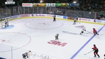 Connor McMichael slips puck between legs of defender, snipes