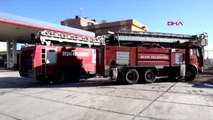 Besni'de Akaryakıt İstasyonu Deposunda Yangın