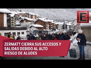 13 mil turistas atrapados por las fuertes nevadas en Zermatt, Suiza