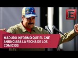 Marchan en apoyo a la candidatura presidencial de Nicolás Maduro