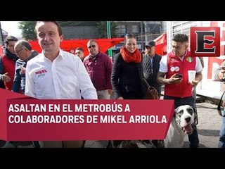 Asaltan a colaboradores de Mikel Arriola en Iztapalapa