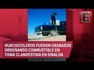 Graban a grupo de huachicoleros ordeñando un ducto de Pemex