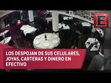 Asaltantes asaltan a comensales de un restaurante de la Benito Juárez