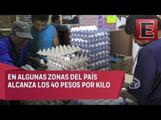 Incrementan precios del kilo de huevo