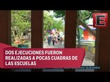 Dos escuelas de Cancún reportan baja asistencia por narcomantas