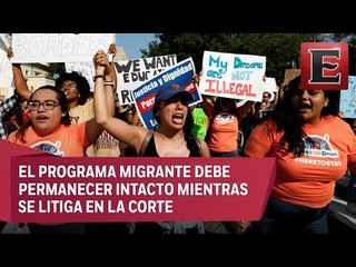 Juez frena decisión de Trump de cancelar el DACA