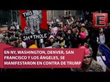 Marchas de mujeres toman calles de EU en el primer aniversario de Trump
