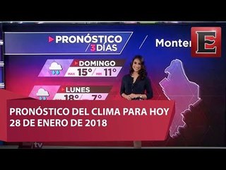 Clima para hoy 28 de enero de 2018