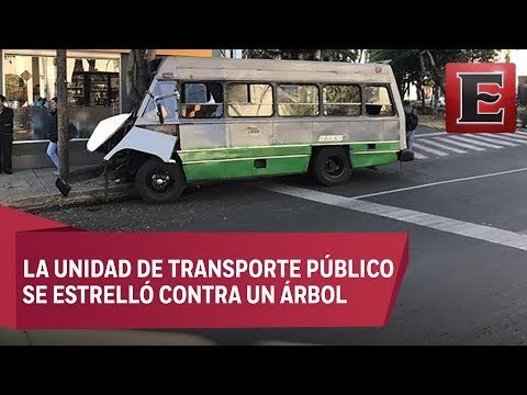 LO ÚLTIMO: Varios heridos en choque de microbús en la Miguel Hidalgo
