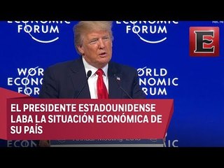 Trump destaca en Davos su política "America first"