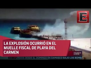 Explosión de ferry en Quintana Roo deja 30 heridos