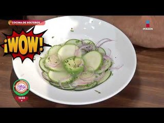 Cocina de solteros: aguachile de calabaza | Sale el Sol