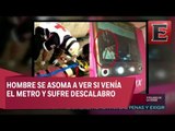 Breves Metropolitanas: Convoy del Metro golpea a hombre en la cabeza