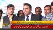Information Minister Fawad Chaudhry media talk outside Parliament House