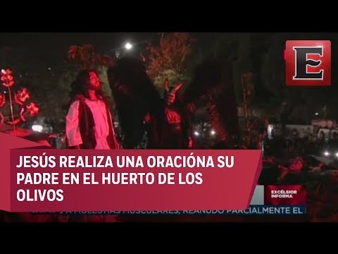 Pasión de Cristo en Iztapalapa: Oración en el Huerto de los Olivos